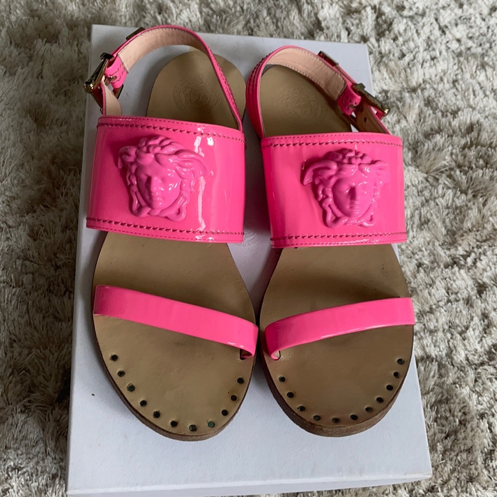 Neon Pink Versace Sandals